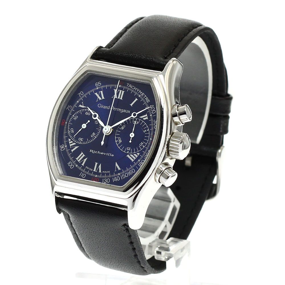 ジラール ペルゴ GIRARD 2710 リシュビル クロノグラフ 手巻き メンズ_921450