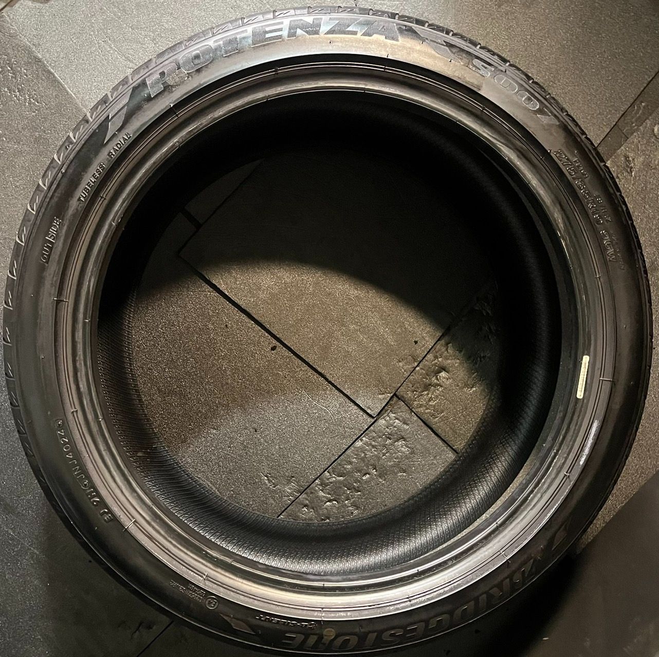  製 約8 2分山 ブリヂストン ポテンザ POTENZA S 007 B SILENT 275 35 R 19 1本 h_785 19インチ サマータイヤ ノーマルタイヤ