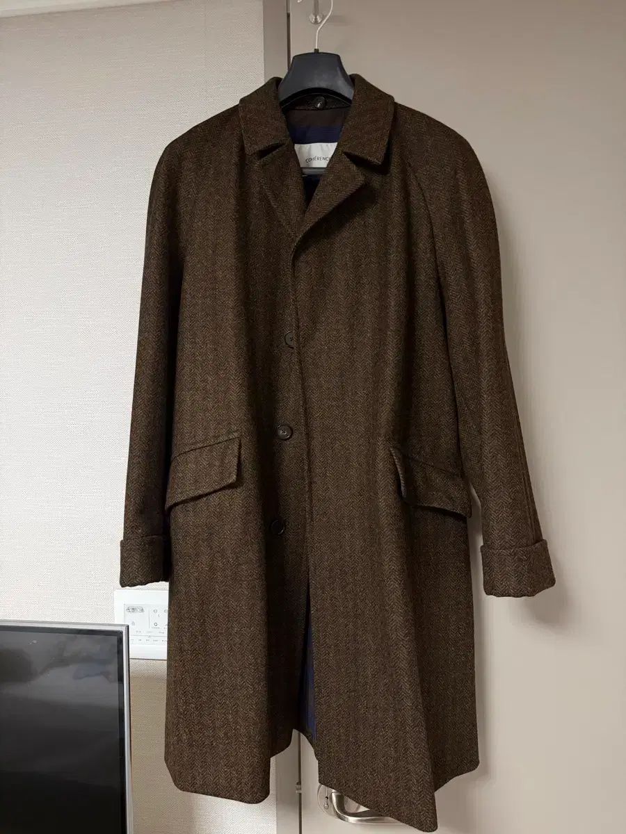 コヒアレンスコブ CORB CHEVRON TWEED BROWN M