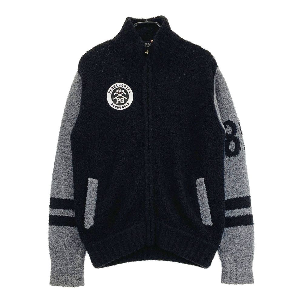 サイズ：4 PEARLY GATES パーリーゲイツ ジップジャケット ブラック系