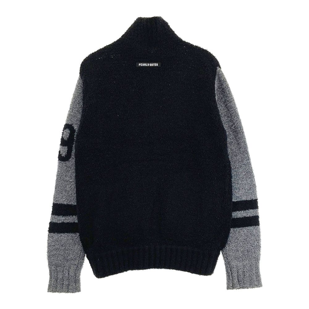 サイズ：4 PEARLY GATES パーリーゲイツ ジップジャケット ブラック系