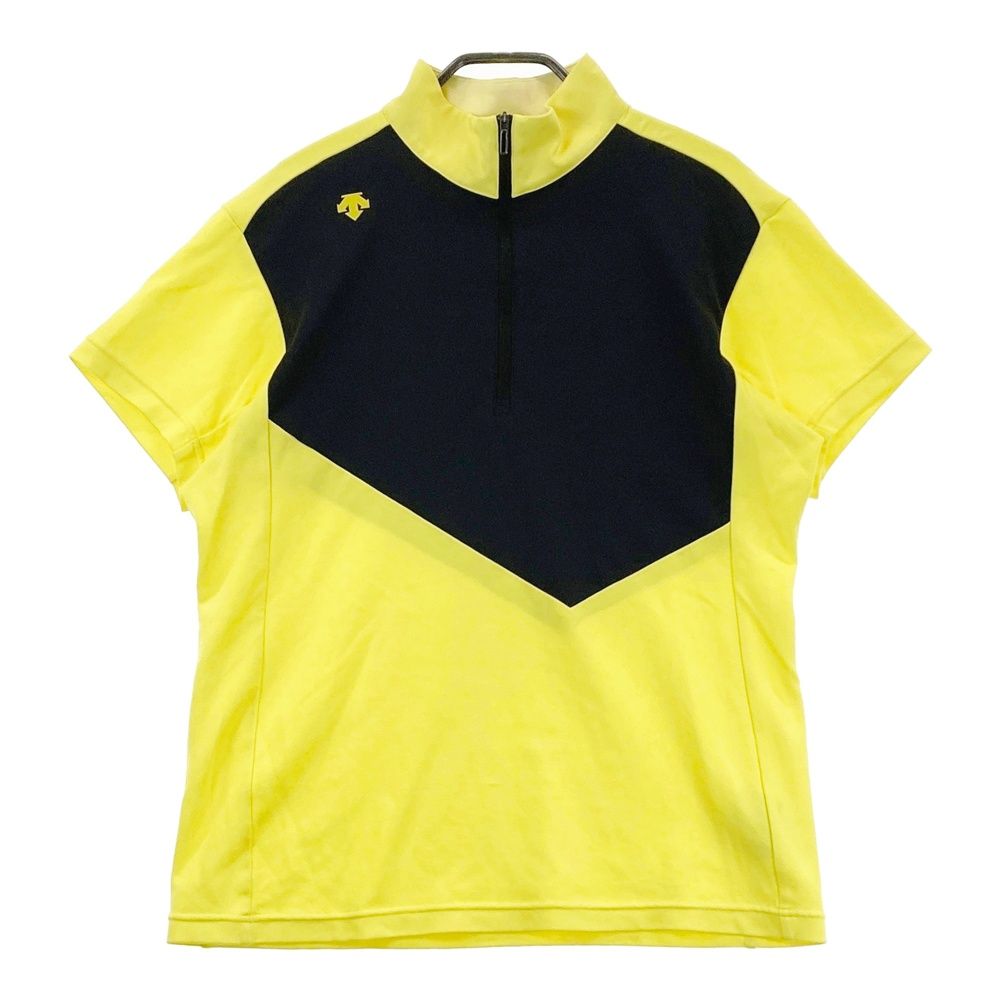 サイズ：M DESCENTE GOLF デサントゴルフ ハーフジップ 半袖Tシャツ