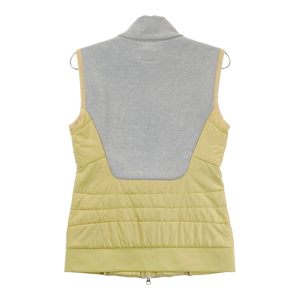 サイズ M JUN ROPE ジュン アンド ロペ 中綿切替ベスト イエロー系 ゴルフウェア レディース ストスト