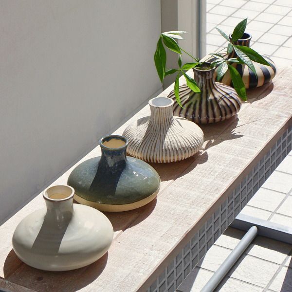 一輪挿し 陶器 花瓶 おしゃれ 枝物 ドライフラワー 生花 かわいい 北欧 