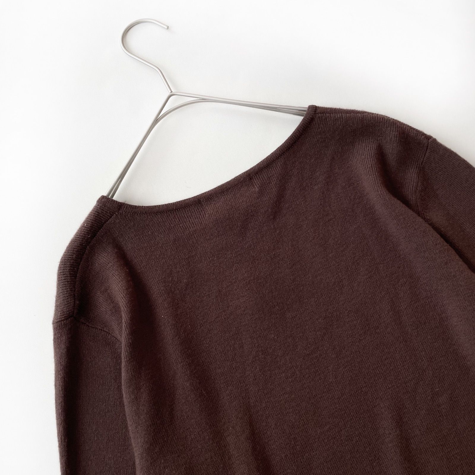 PICONE ピッコーネ archivio タグ付き ニット チュニック 38 ブラウン
