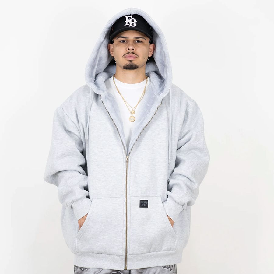 FB COUNTY HEAVYWEIGHT COZY ZIPUP HOODIE GRAY エフビーカウンティ メンズ 大きいサイズ ジップ パーカー ジップアップ フード フーディー スウェット ファー 長袖 ロングスリーブ ビッグサイズ オーバーサイズ - メルカリ
