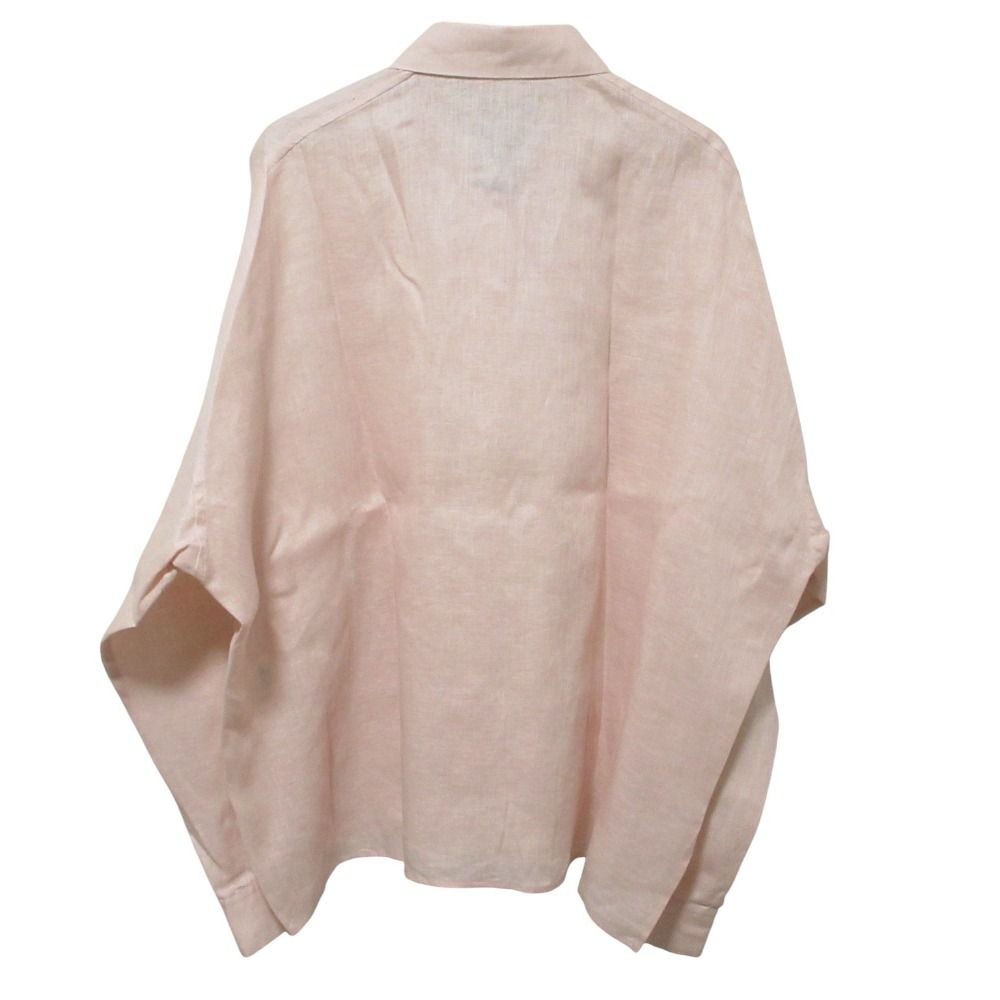 クリーニング済 Chaos カオス 長袖 カルーラリネンシャツ サイズF ピンク レディース 古着
