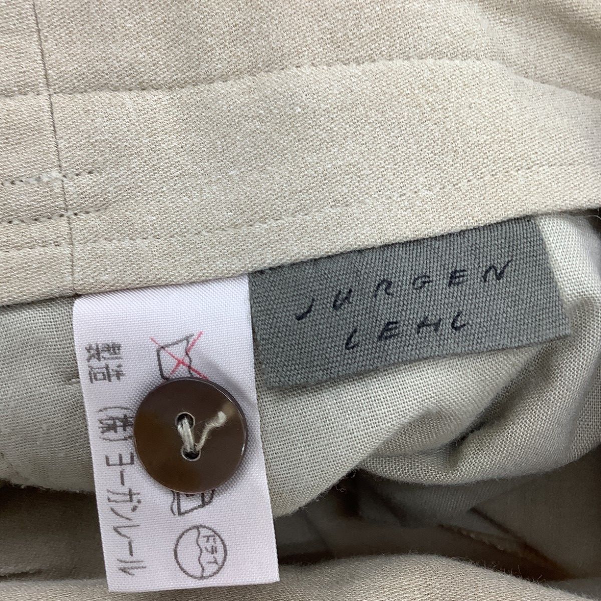 JURGEN LEHL ヨーガンレール レディース パンツ SIZE M ベージュ