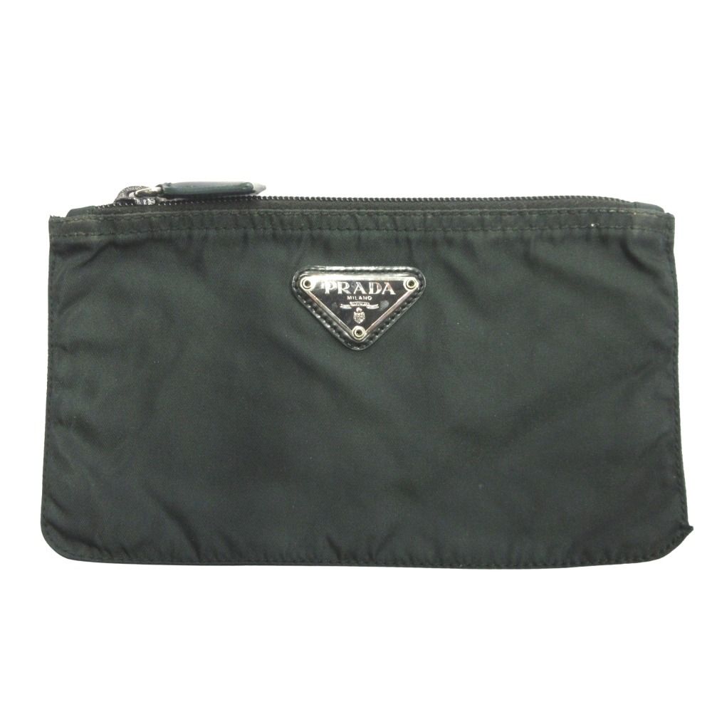 PRADA プラダ トライアングルロゴ ナイロン ポーチ ミニ バッグ 鞄