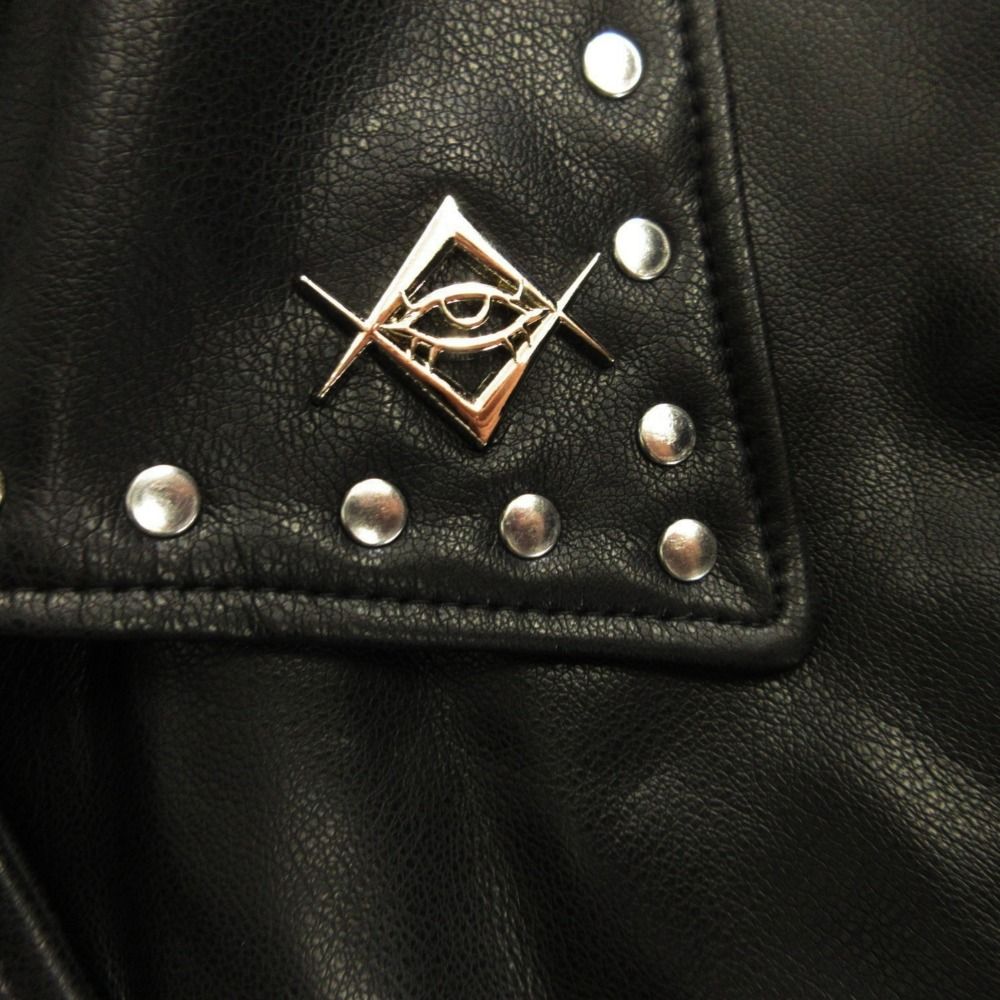 新品同様 REFLEM レフレム ボア裏地PU レザー スタッズ ライダース