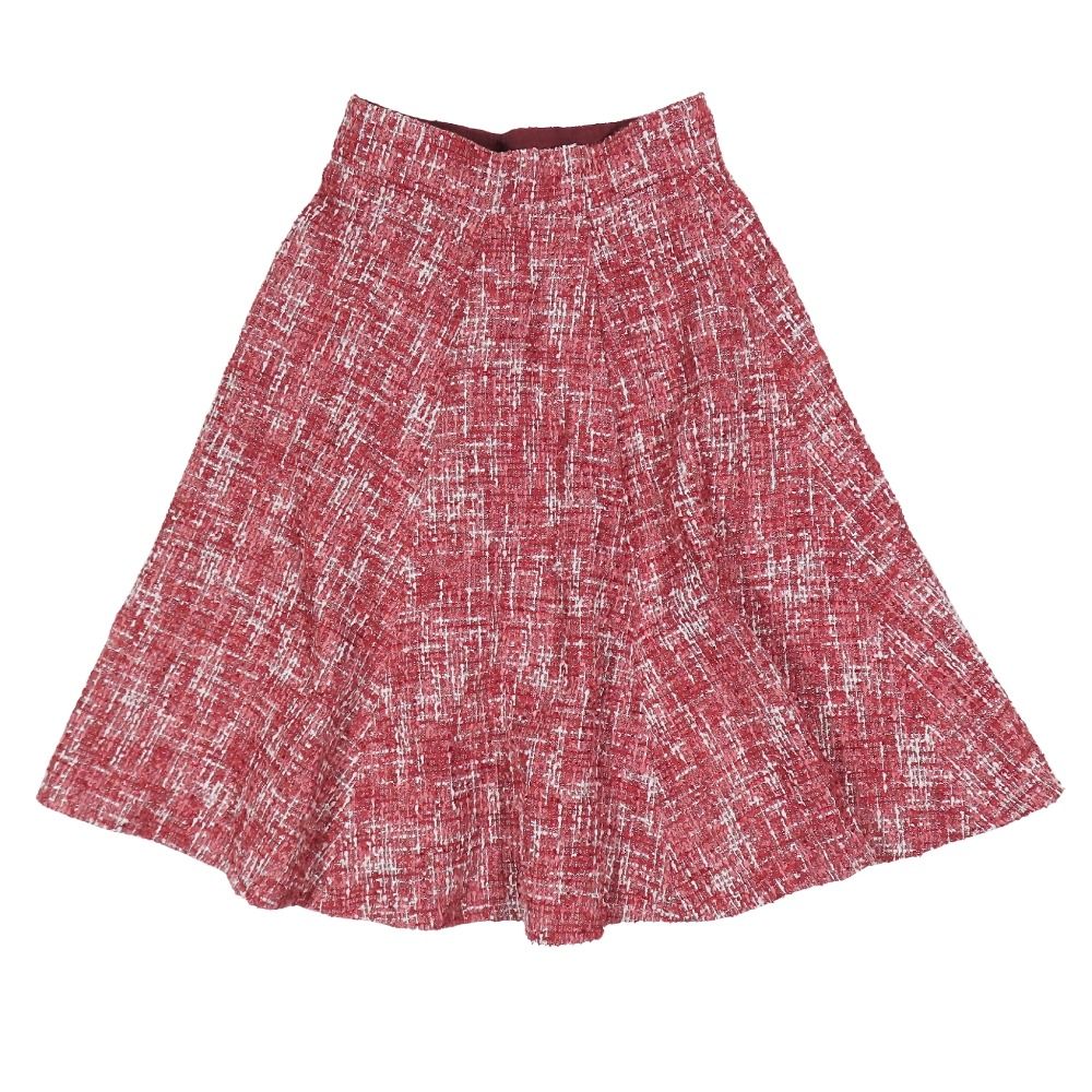 美品 TOCCA トッカ オンワード樫山 フレアミニスカート ラメ ツィード