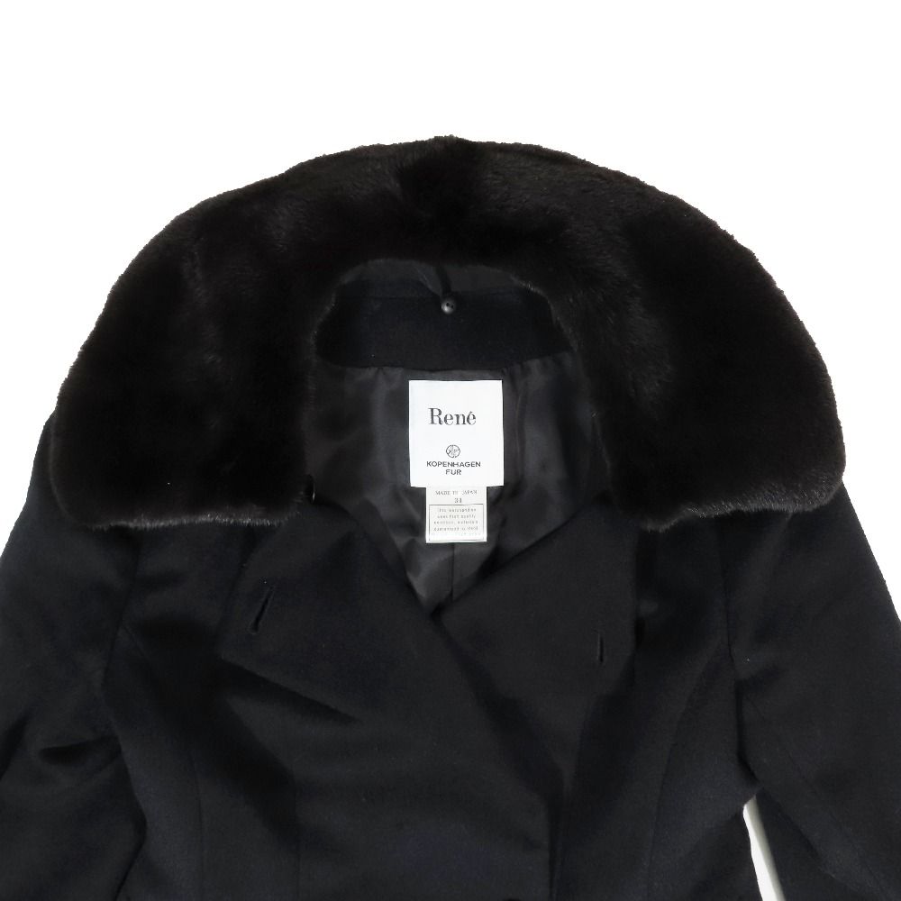 美品 19AW Rene ルネ コペンハーゲン ミンクファーコート アンゴラ