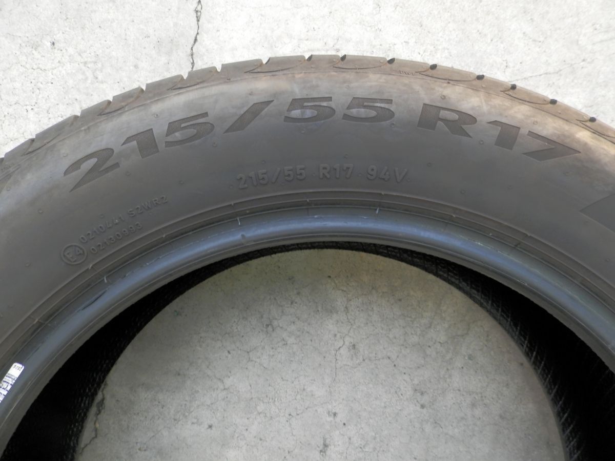  215 55 R 17 ピレリ POWERGY ラジアルタイヤ 2本SET 製 夏タイヤ 17インチ サマータイヤ ノーマルタイヤ