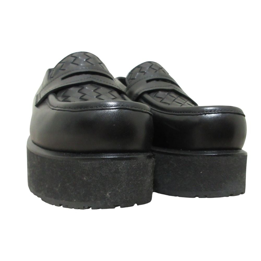 美品 BOTTEGA VENETA ボッテガヴェネタ イントレチャートレザー 厚底