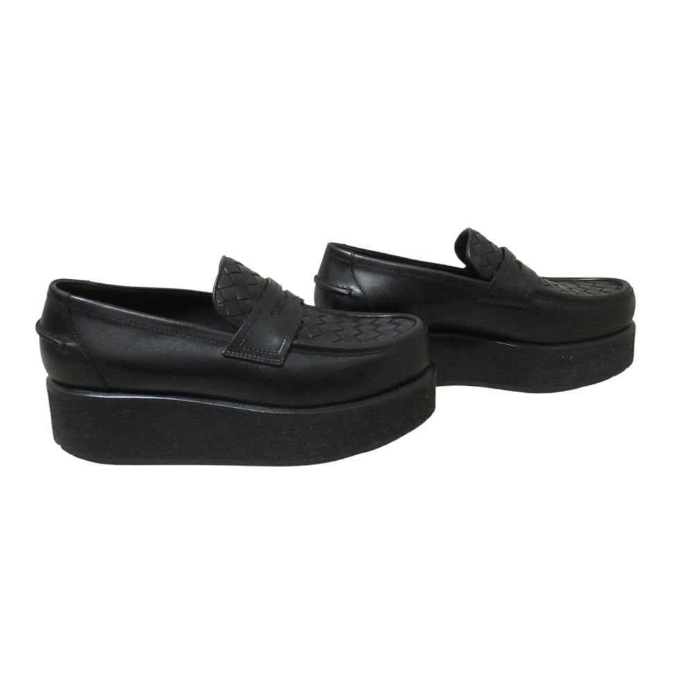 美品 BOTTEGA VENETA ボッテガヴェネタ イントレチャートレザー 厚底