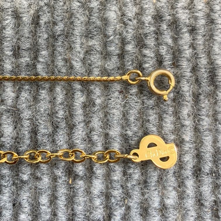 Christian Dior クリスチャンディオール ネックレス ラインストーン