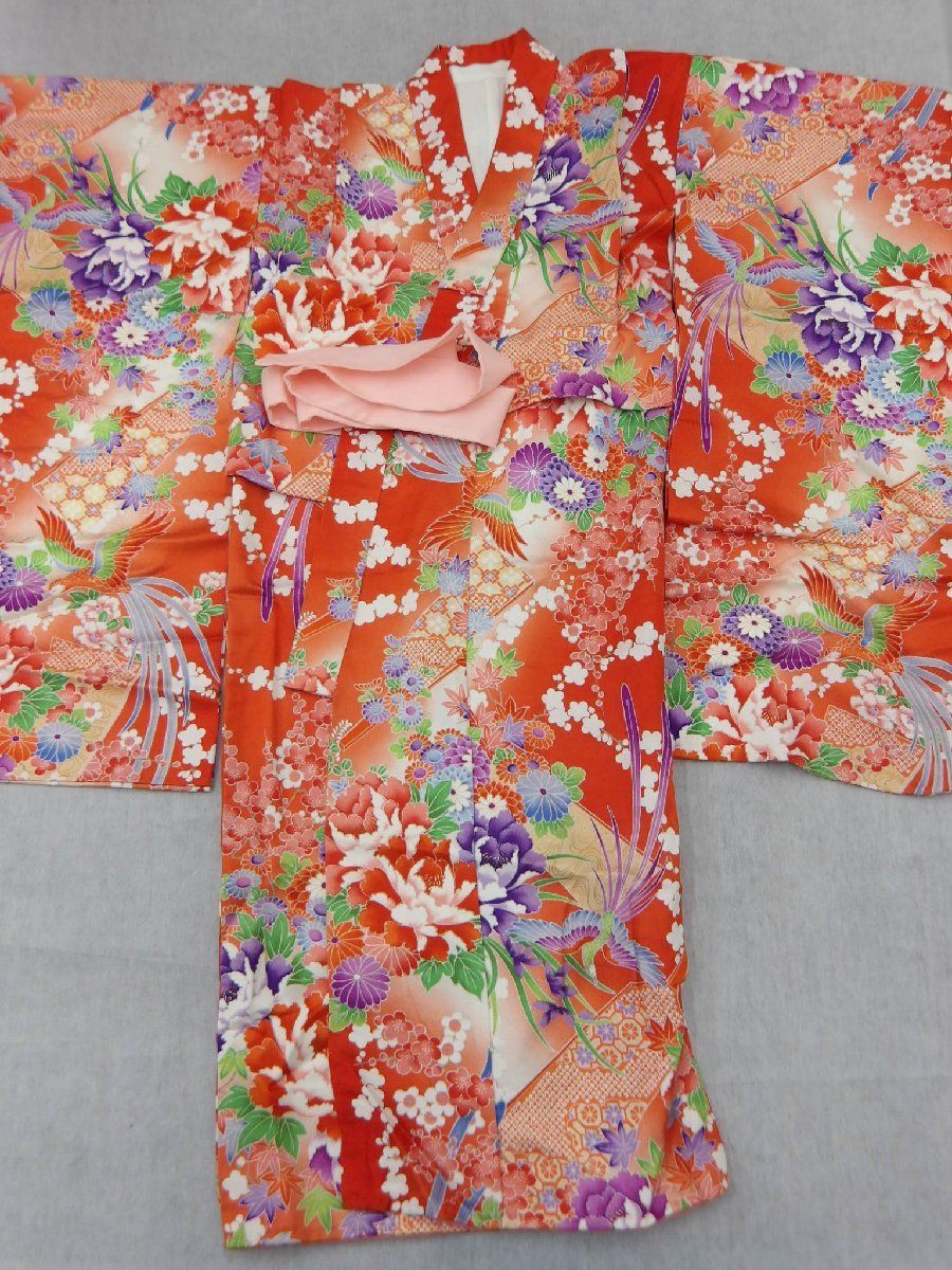 P41001　正絹　七五三　着物　ｃ