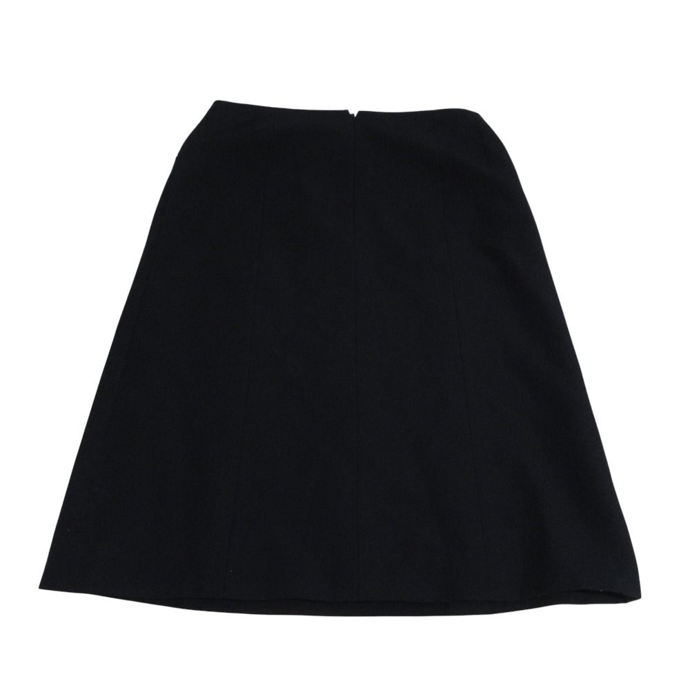 美品 CHANEL シャネル ココマーク チャームファスナー ミディスカート