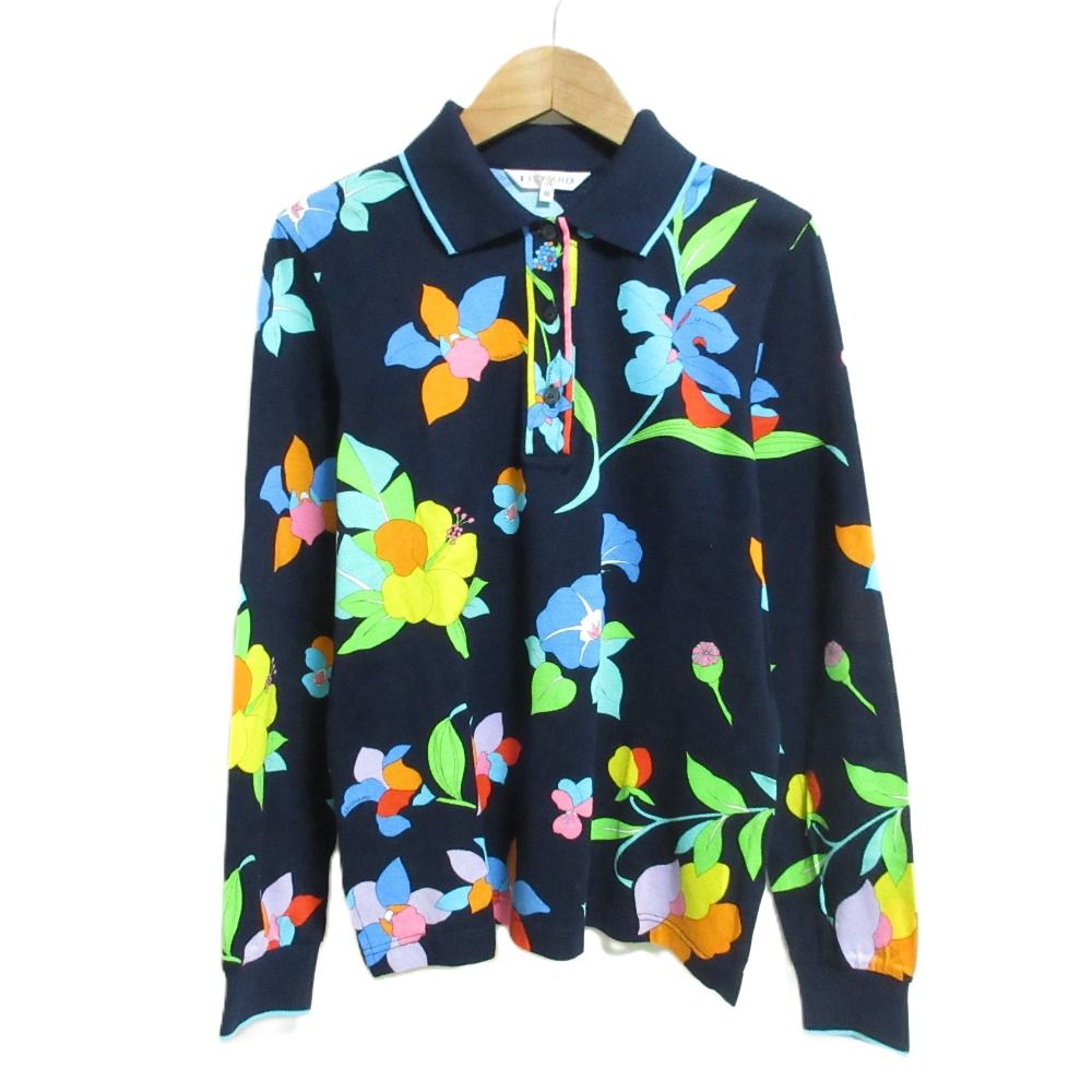 美品 LEONARD SPORT レオナールスポーツ フラワープリント ロング