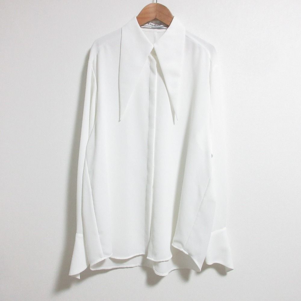 KIMHEKIM キムヘキム ELF SHIRT シャツ ブラウス ホワイト レディース 古着