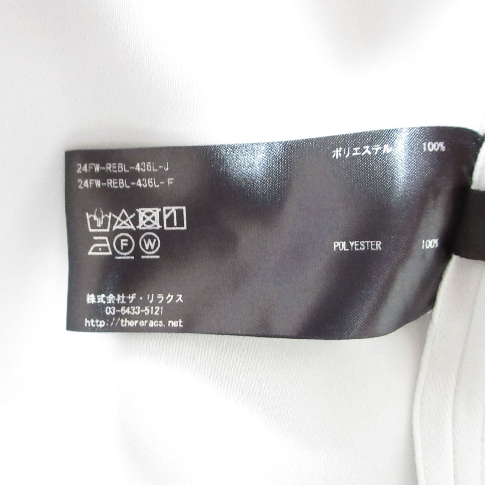 24 AW THE RERACS ザリラクス STAND COLLAR RAGLAN SHIRT シャツ ライトグレー レディース 古着