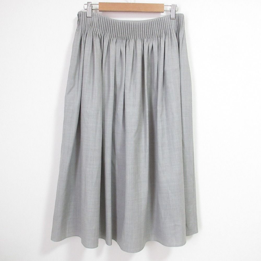 23 AW ANTEPRIMA アンテプリマ ALTRO PIEGA ギャザーデザイン フ スカート グレー レディース 古着