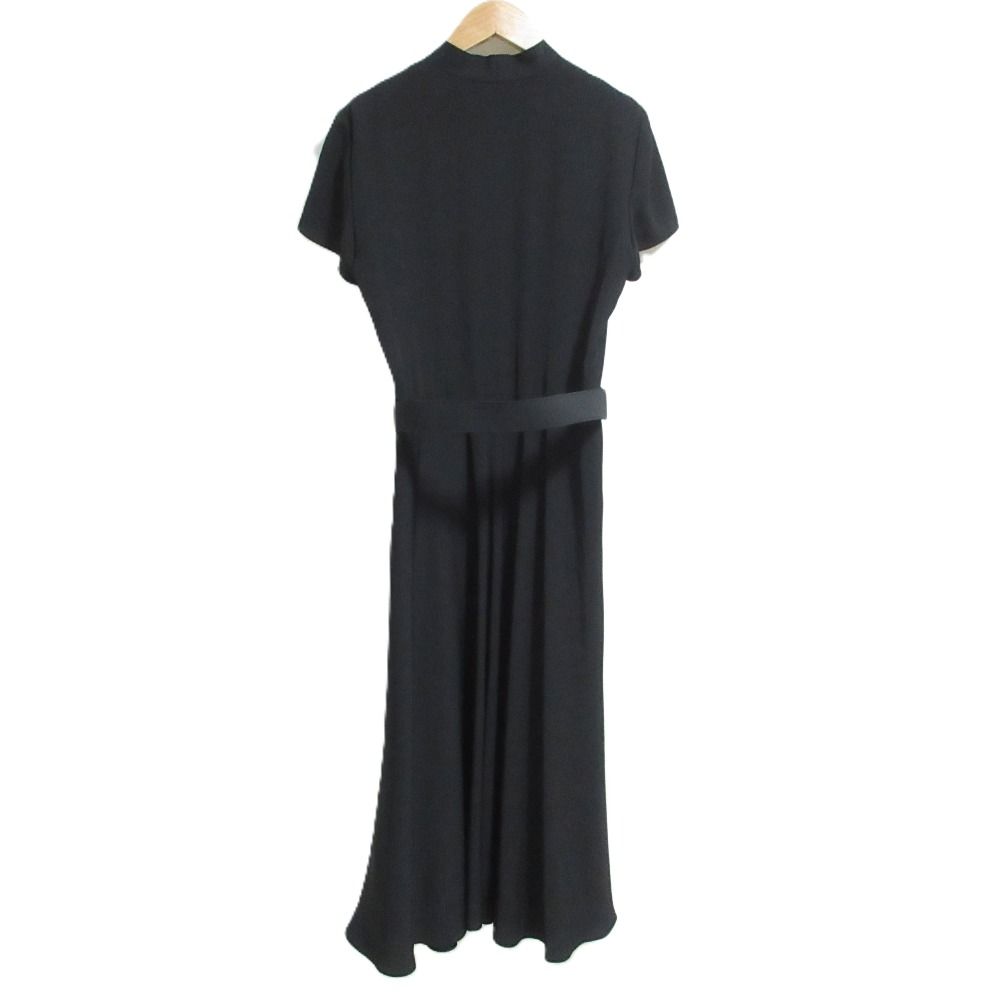 LAUREN RALPH ローレンラルフローレン ベルト付き フォーマルワンピース サイズ6 ブラック レディース 古着