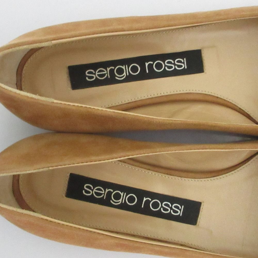 良品 Sergio Rossi セルジオロッシ sr1 スエード ポインテッドトゥ