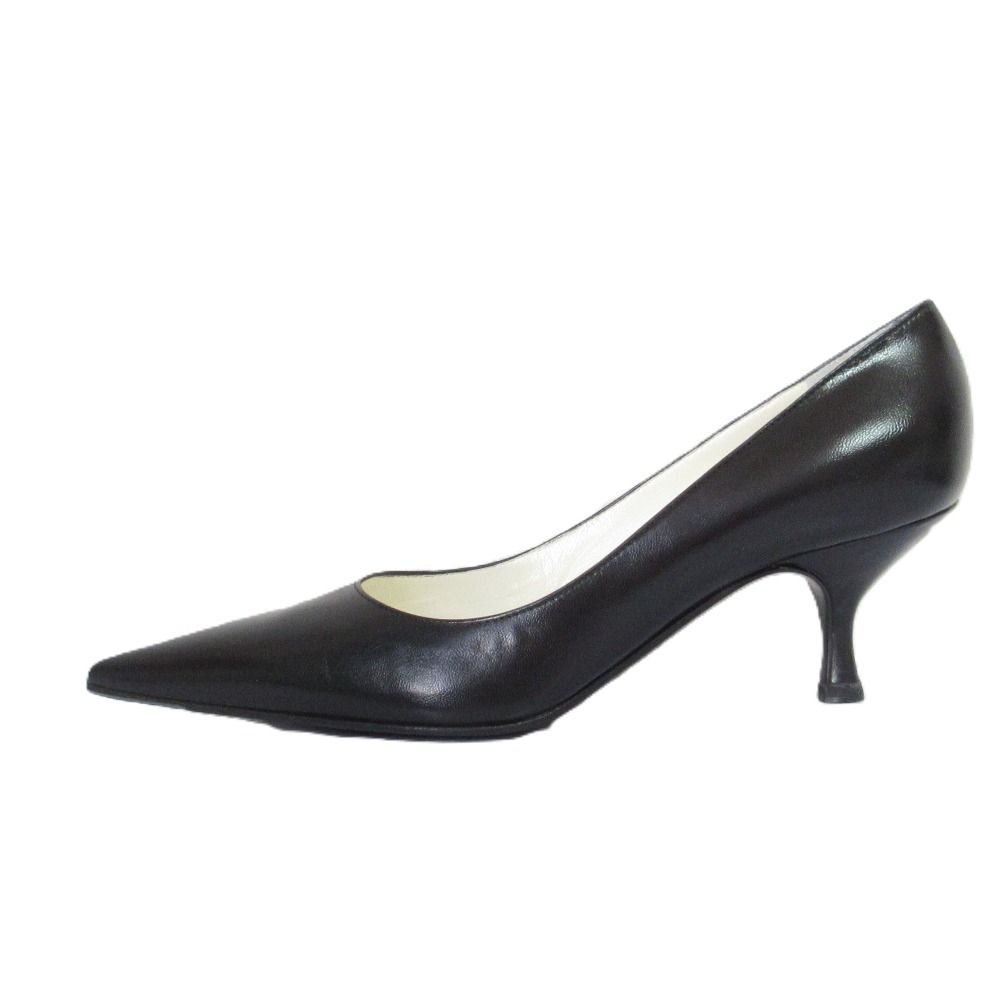 美品 Sergio Rossi セルジオロッシ レザー ポインテッドトゥ パンプス