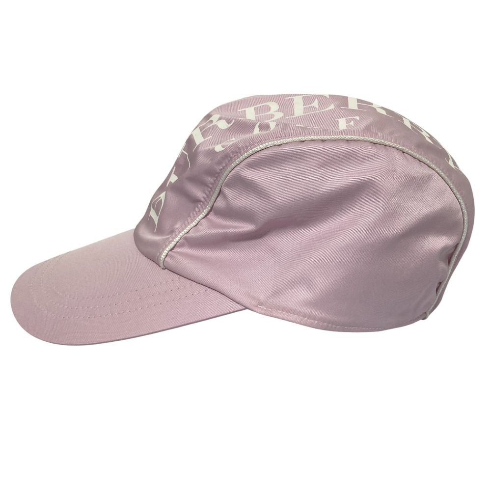 良品 BURBERRY GOLF バーバリーゴルフ ロゴプリントキャップ ピンク