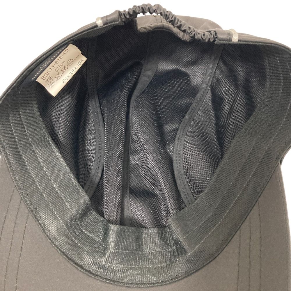 良品 BURBERRY GOLF バーバリーゴルフ ロゴプリント キャップ ブラック
