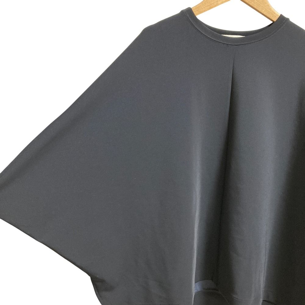 23 AW ADORE アドーア マットストレッチダンボールカットソー サイズ38 ネイビー レディース 古着