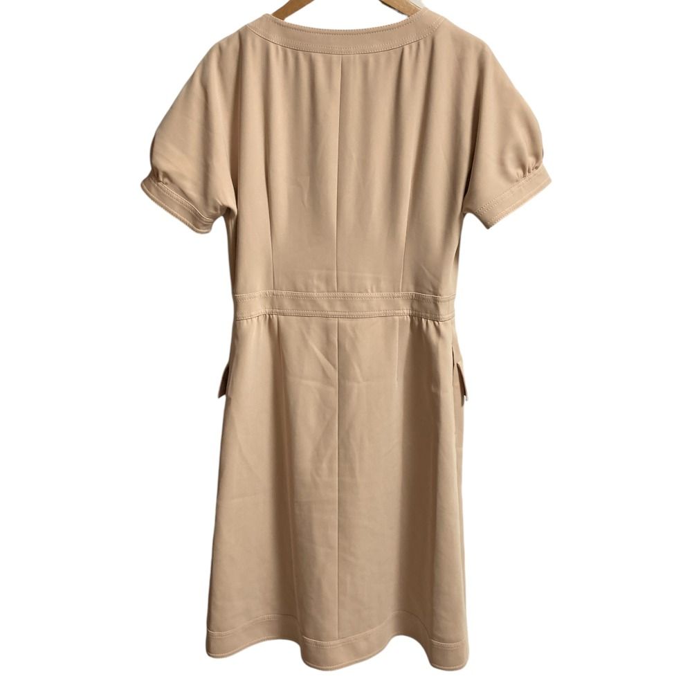 良品 Rene ルネ ステッチ ノーカラー ジャケットワンピース サイズ34