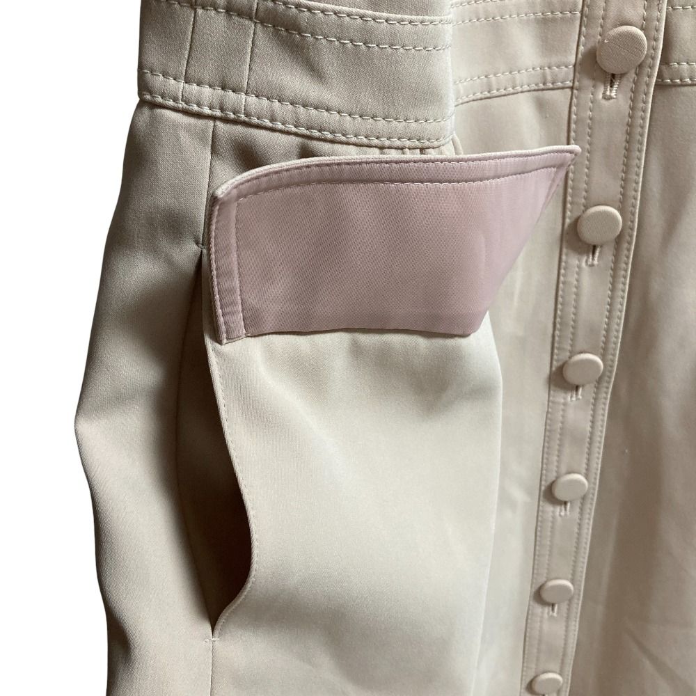 良品 Rene ルネ ステッチ ノーカラー ジャケットワンピース サイズ34