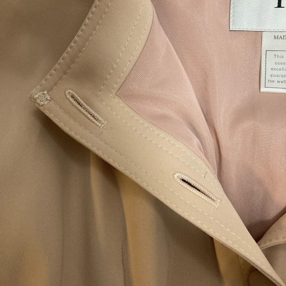 良品 Rene ルネ ステッチ ノーカラー ジャケットワンピース サイズ34