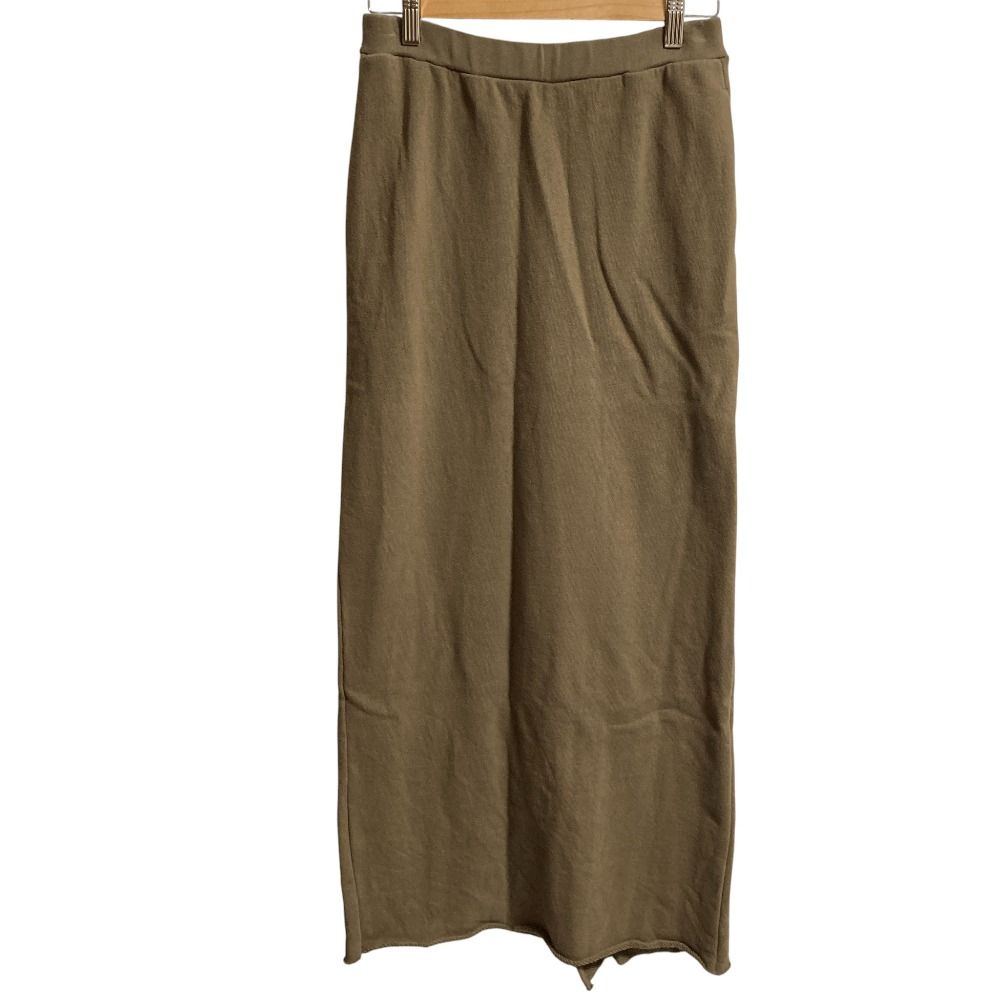 アメリカーナ アパルトモン 別注 SWEAT SKIRT ロングスカート サイズ36 カーキ レディース 古着