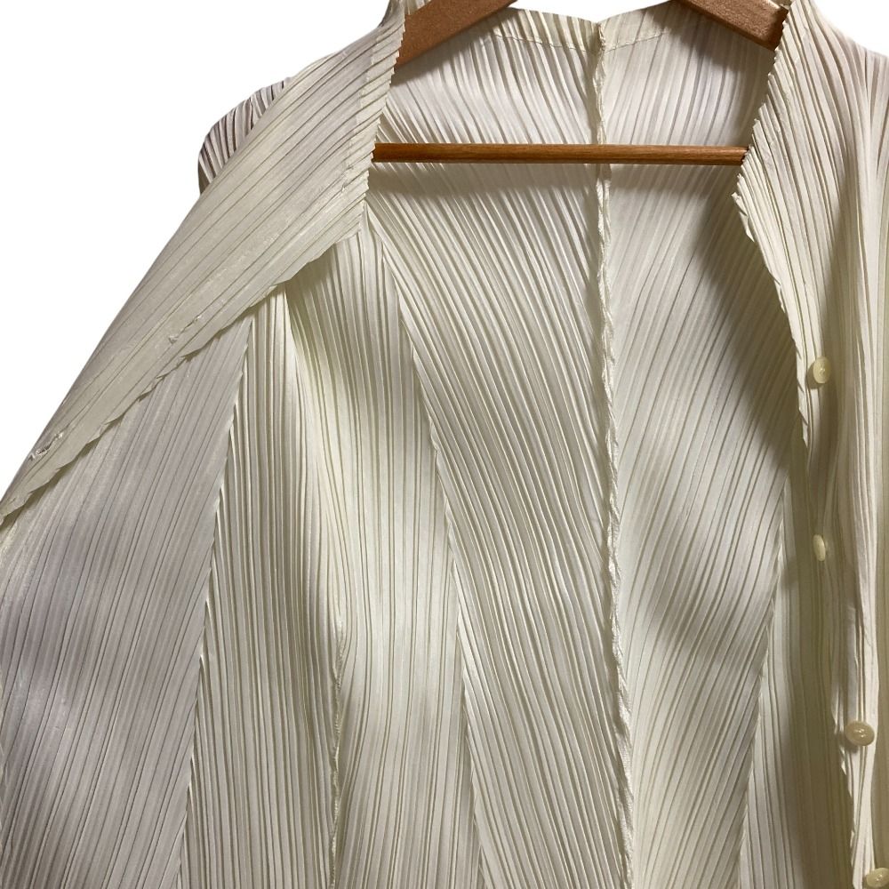 美品 ISSEY MIYAKE イッセイミヤケ ロングスリーブ プリーツシャツ