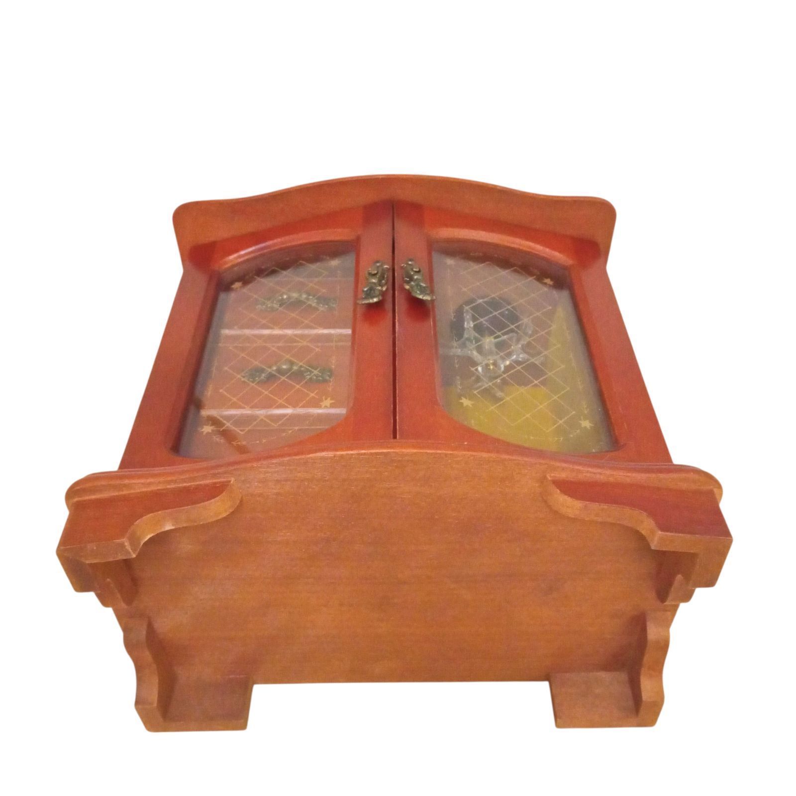 X11258 アンティーク調オルゴール付きジュエリーボックス アンティーク