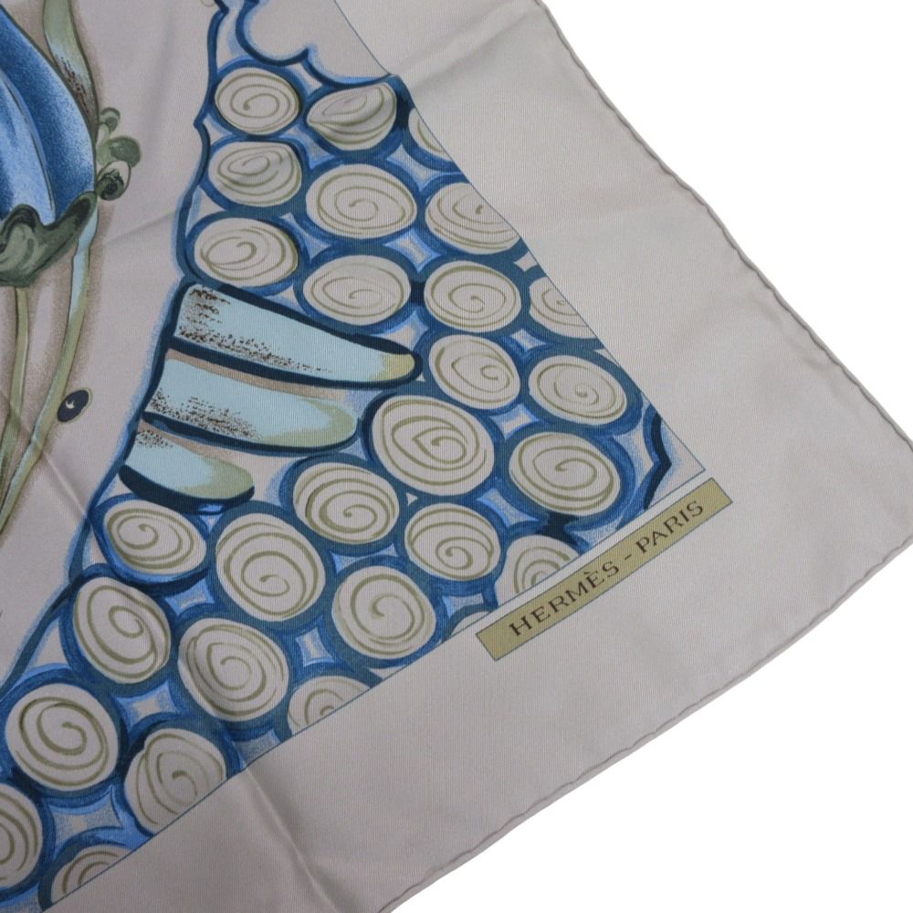 美品 HERMES エルメス カレ90 Ceramique ottomane オスマン陶磁器