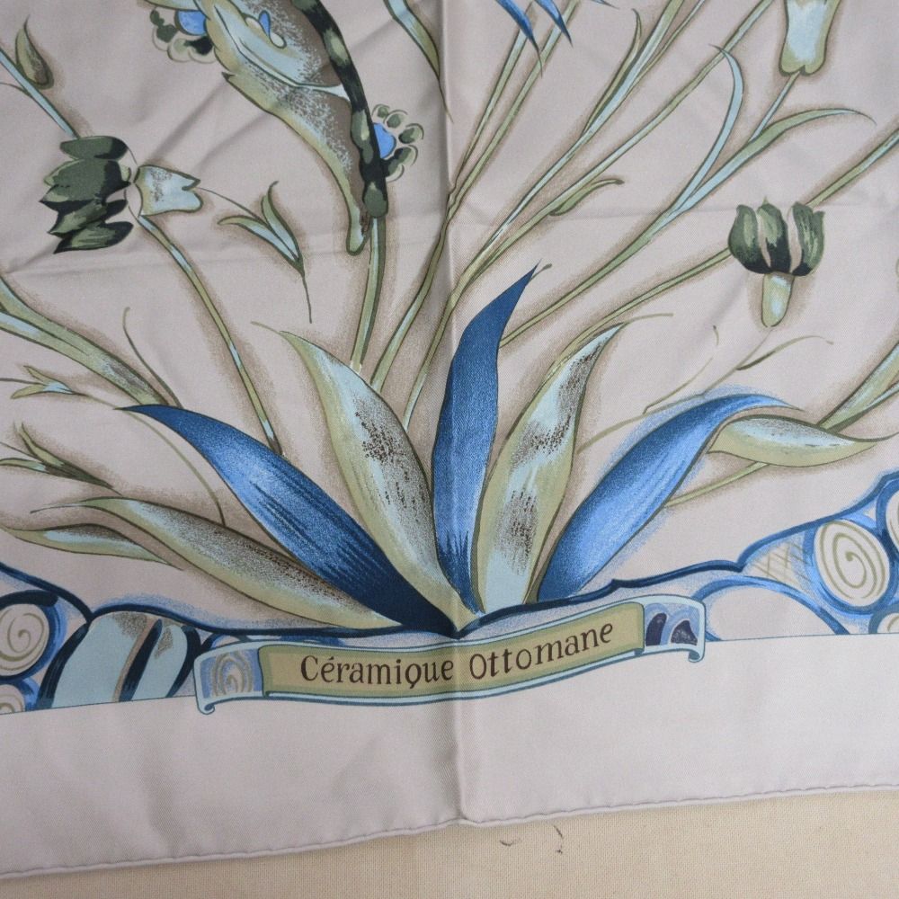 美品 HERMES エルメス カレ90 Ceramique ottomane オスマン陶磁器