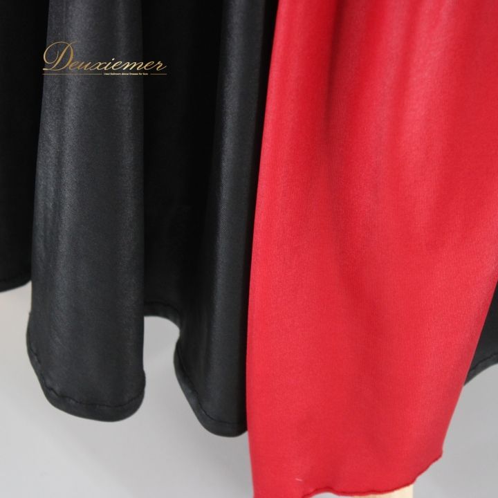 社交ダンス 衣装 スタンダード スカート レッスンウェア 赤 黒 バイ