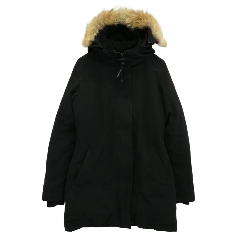 CANADA GOOSE カナダグース 3037JL グリフィンタグ VICTORIA PARKA ヴィクトリア パーカ ダウン ジャケット ブラック系 S