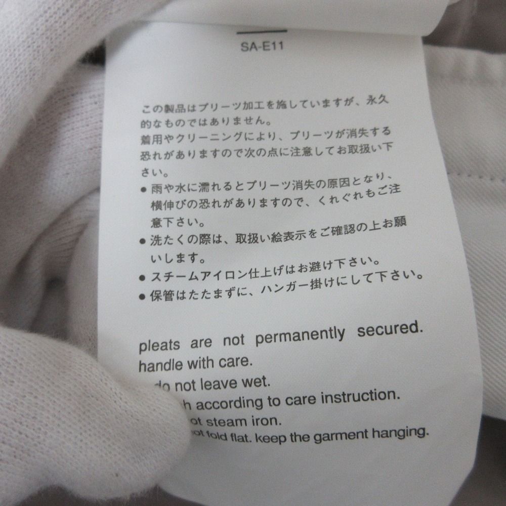  sacai サカイ ベルト プリーツパンツ 16 02588 サイズ2 シルバー レディース 古着 ショートパンツ ハーフパンツ パンツ