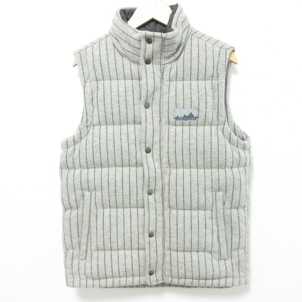 patagonia パタゴニア キルトアゲイン ダウンベスト 20291 サイズXXS グレー メンズ 古着
