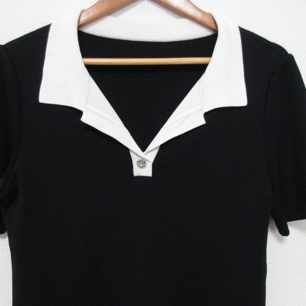 良品 FOXEY フォクシー セレナ ニット半袖ブラウス 37673 サイズ40