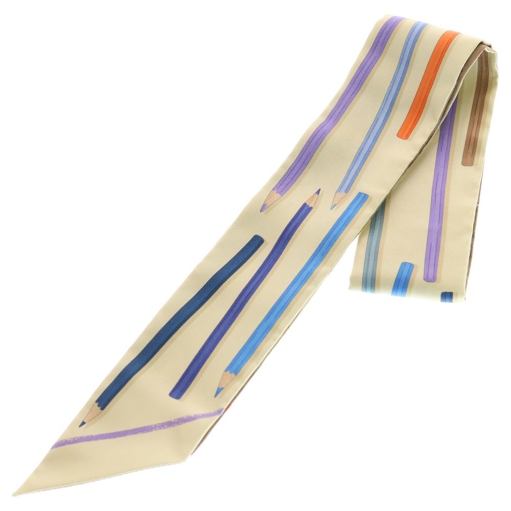 HERMES (エルメス) ツイリー さあ色鉛筆を出して！カレ・リブレ シルク