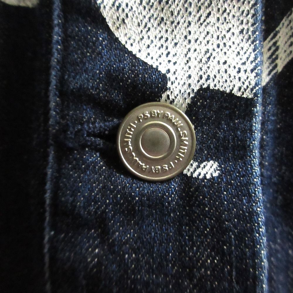 良品 PS Paul Smith ピーエスポールスミス フラワーペイント デニム