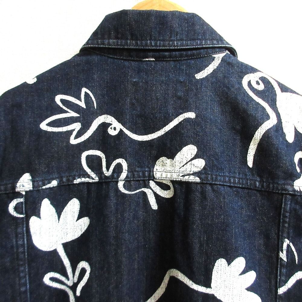 良品 PS Paul Smith ピーエスポールスミス フラワーペイント デニム