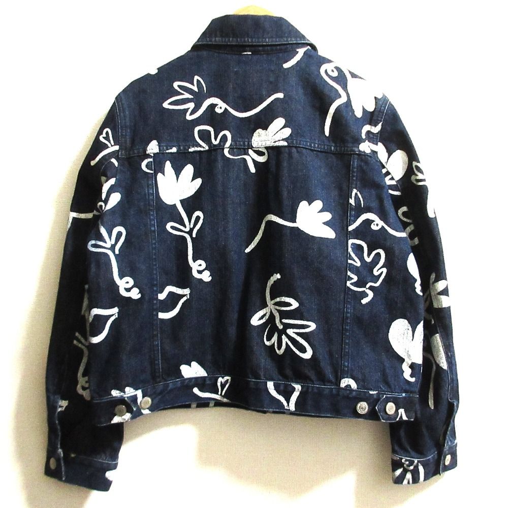 良品 PS Paul Smith ピーエスポールスミス フラワーペイント デニム