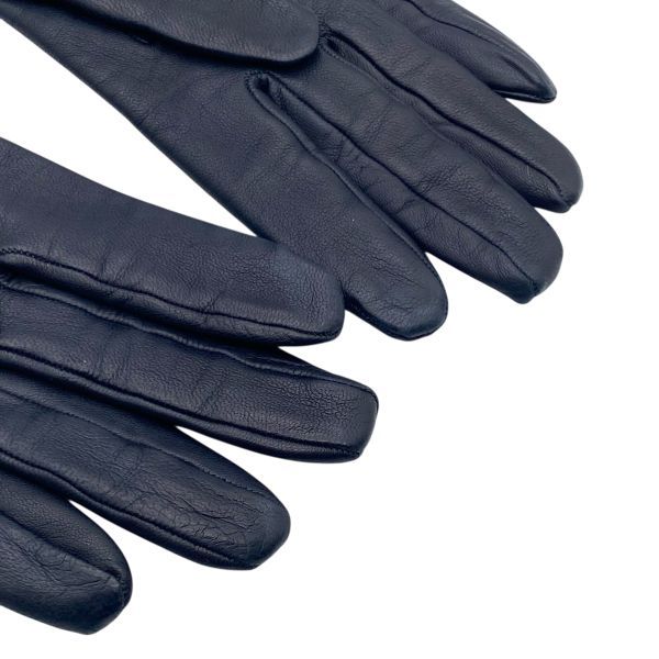 ○ エルメス HERMES ケリー Kelly レザーグローブ 手袋 カデナ 金具